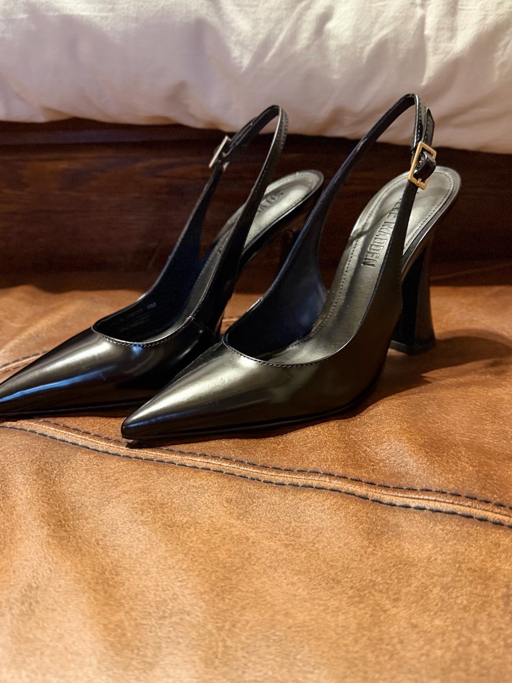 Steve Madden Blare Pointed Toe Slingback Heels - Picture 8 of 8